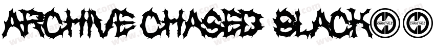 Archive Chased Black字体转换